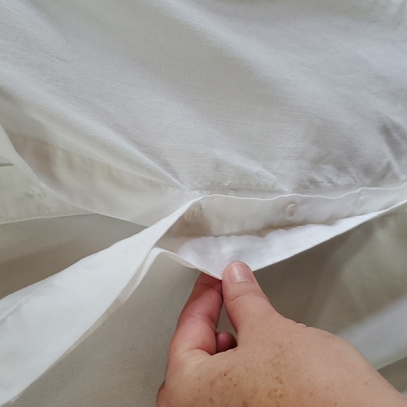 Cloth & Stone Tencel Lyocell White Button Shirt - Picture 3 of 6